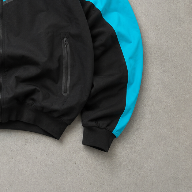 Nike Windbreaker Turquoise, Black Rare (L)