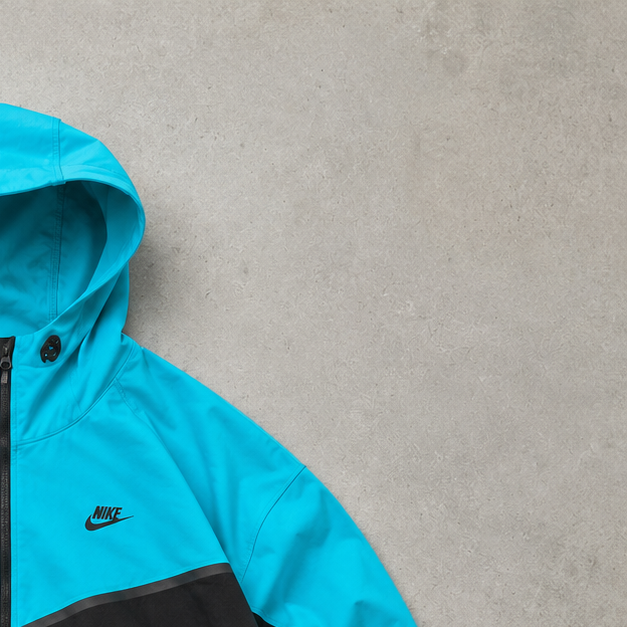 Nike Windbreaker Turquoise, Black Rare (L)