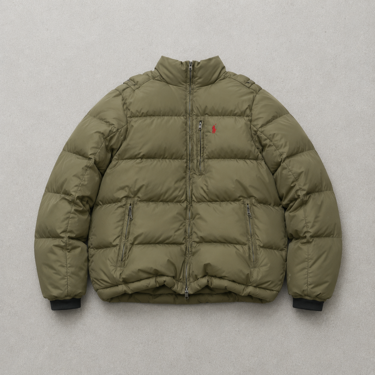 90s Ralph Lauren Puffer Jacket Khaki Limited (S)