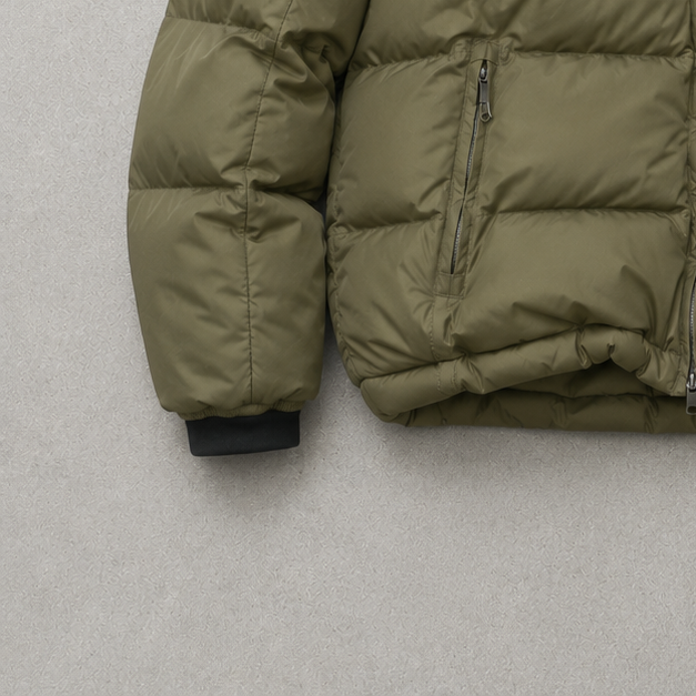 90s Ralph Lauren Puffer Jacket Khaki Limited (S)