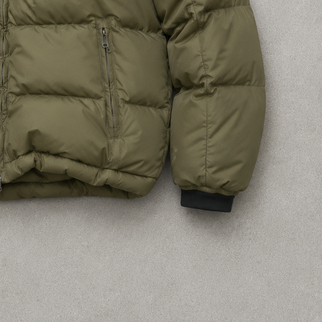 90s Ralph Lauren Puffer Jacket Khaki Limited (S)