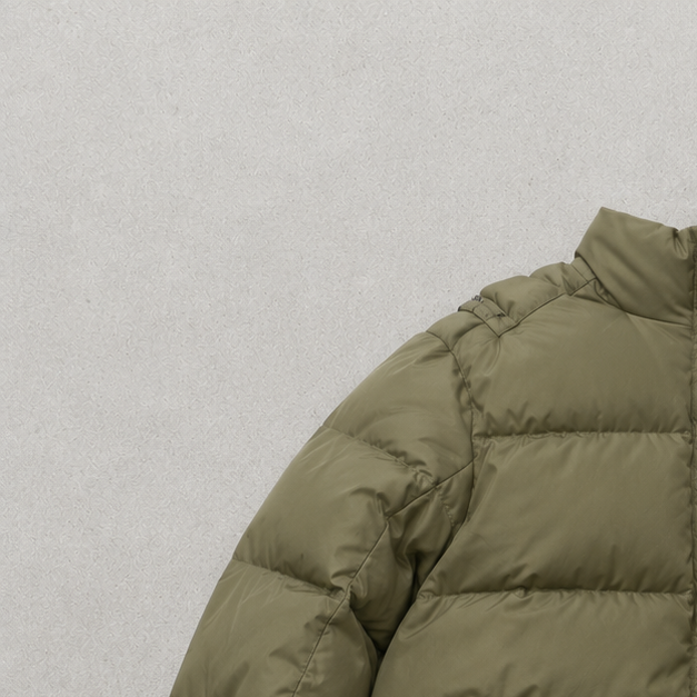 90s Ralph Lauren Puffer Jacket Khaki Limited (S)