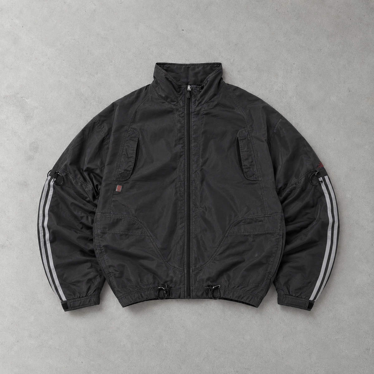 Veste de survêtement Adidas noir/gris limitée (M)