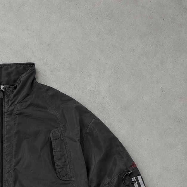 Veste de survêtement Adidas noir/gris limitée (M)