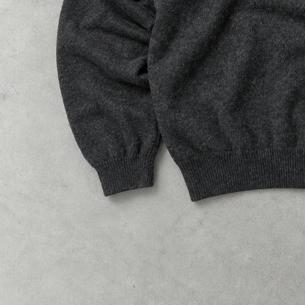Ralph Lauren Crewneck Sweater Grau Rare (L) Stitched Logo