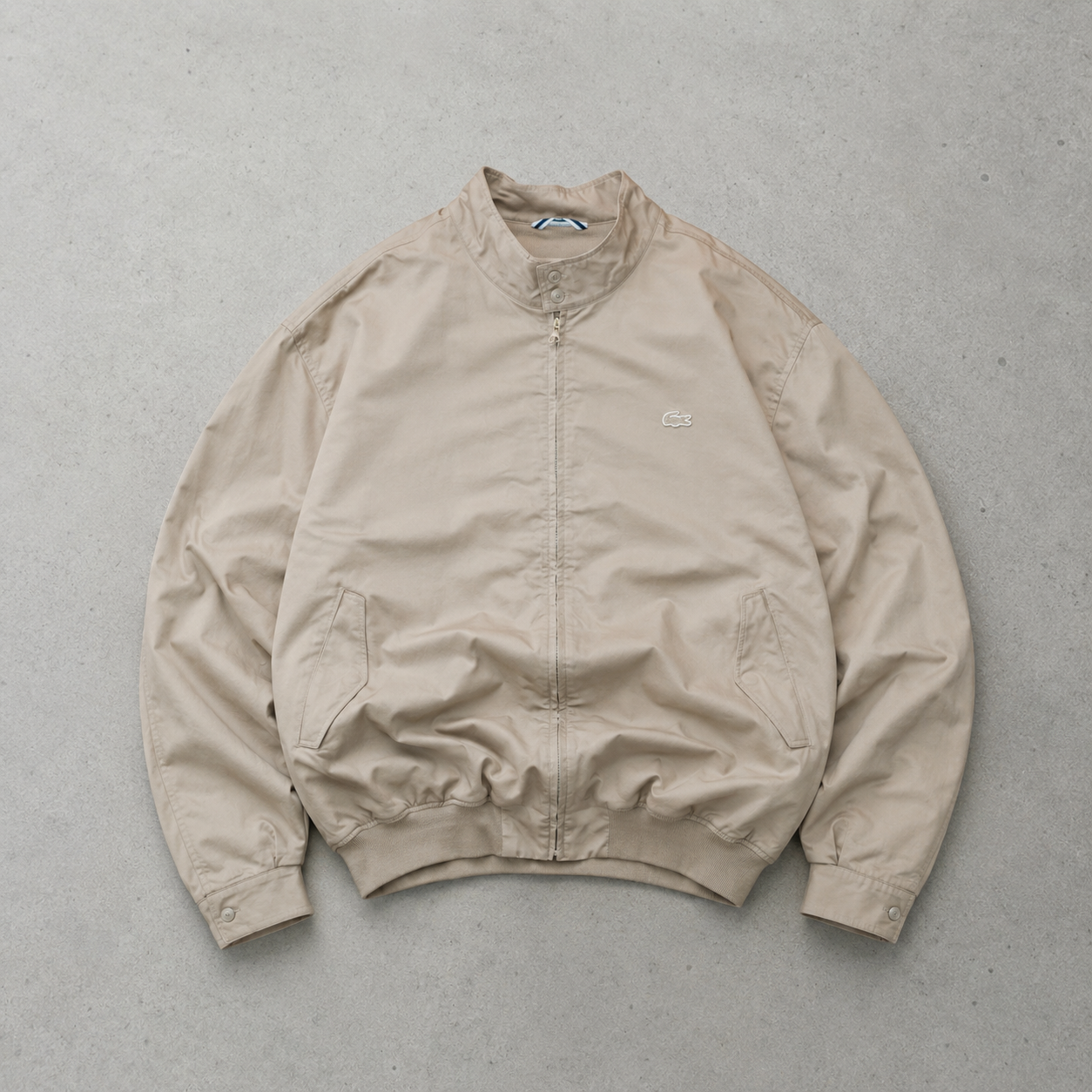 Y2K Lacoste Softshell Jacket Beige Limited (M)