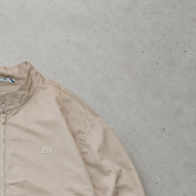 Y2K Lacoste Softshell Jacket Beige Limited (M)