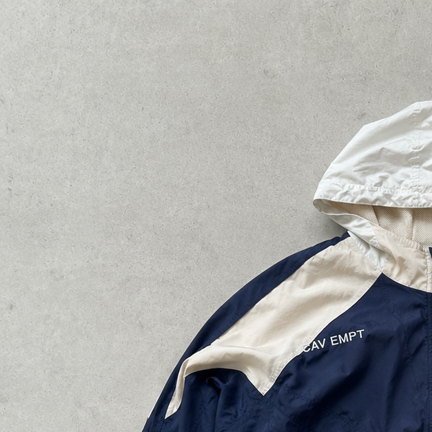2019 Nike Windbreaker Marineblau, Creme Rare (XL) Stitched Logo