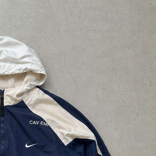 2019 Nike Windbreaker Marineblau, Creme Rare (XL) Stitched Logo
