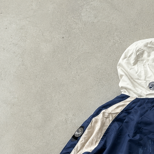 2019 Nike Windbreaker Marineblau, Creme Rare (XL) Stitched Logo
