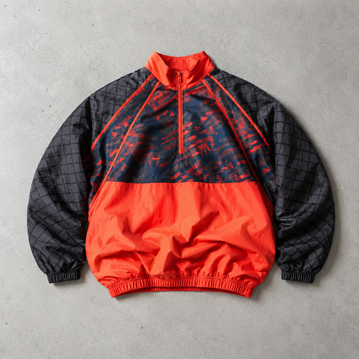 90s Y2K Nike Track Jacket Grey, Orange Rare (Size S)