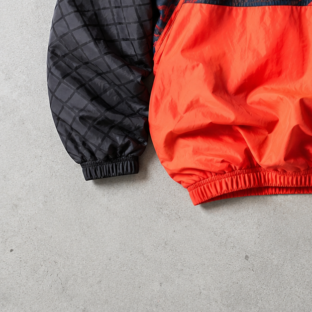 90s Y2K Nike Track Jacket Grey, Orange Rare (Size S)