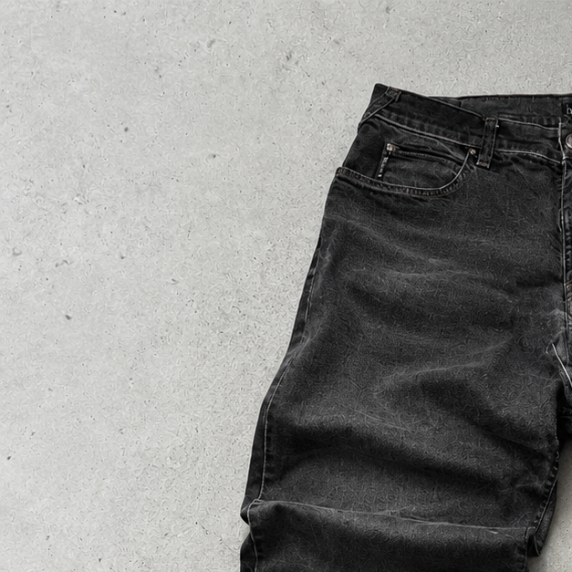 Armani Jeans Straight Leg Jeans Black Rare (W36 | DE 52)