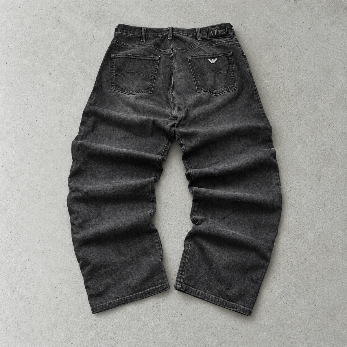 Armani Jeans Straight Leg Jeans Black Rare (W36 | DE 52)
