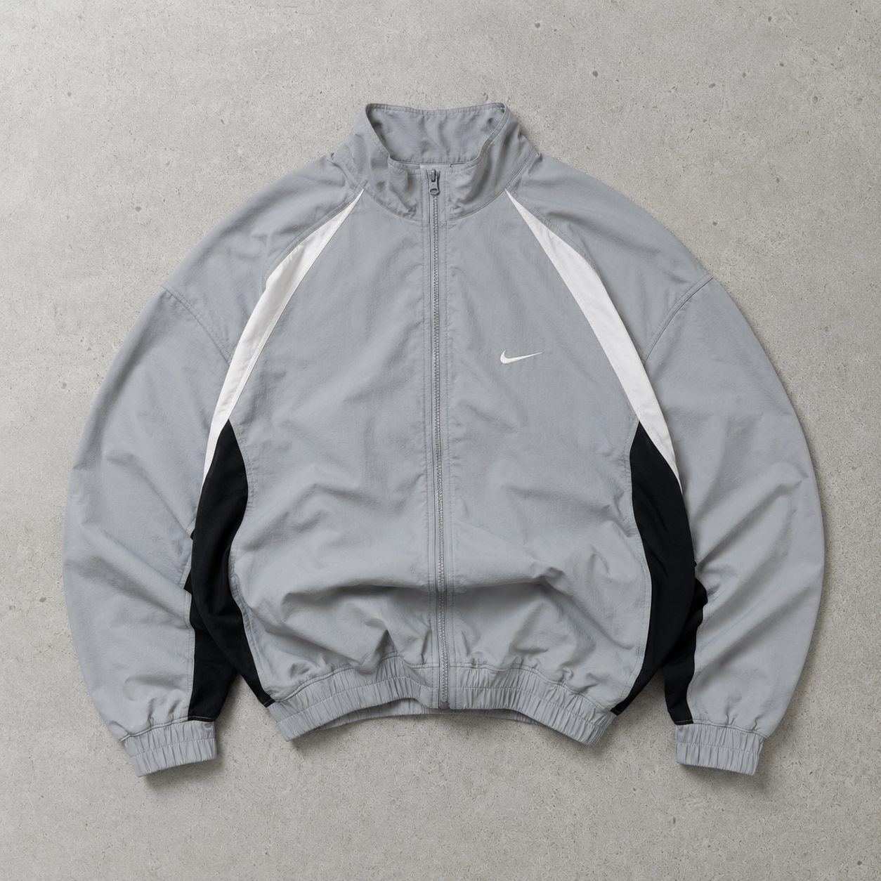Vintage Nike Track Jacket Grey, Black Rare (L)