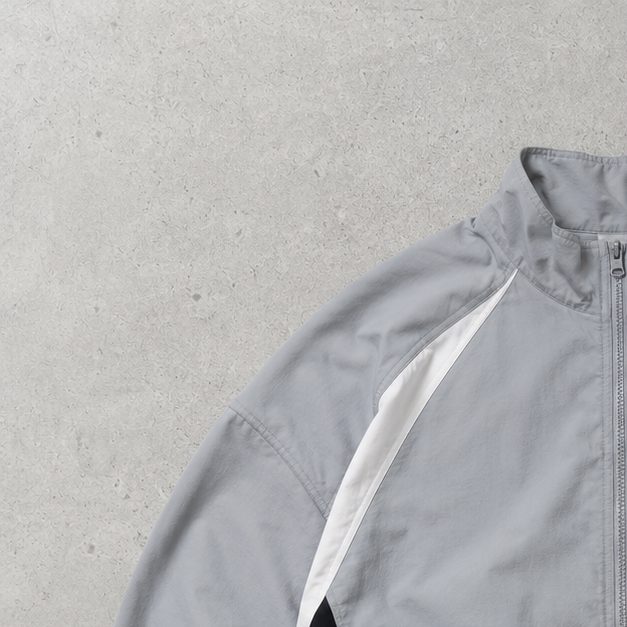 Vintage Nike Track Jacket Grey, Black Rare (L)