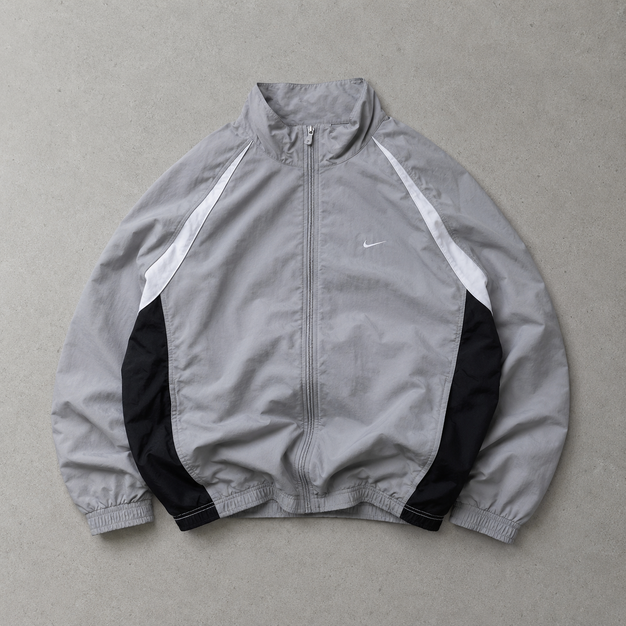 Vintage Nike Track Jacket Grey, Black Rare (L)