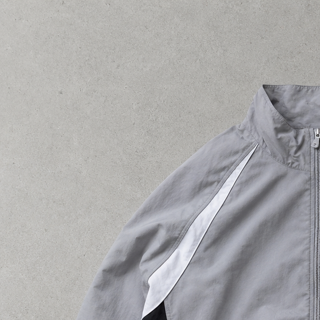 Vintage Nike Track Jacket Grey, Black Rare (L)
