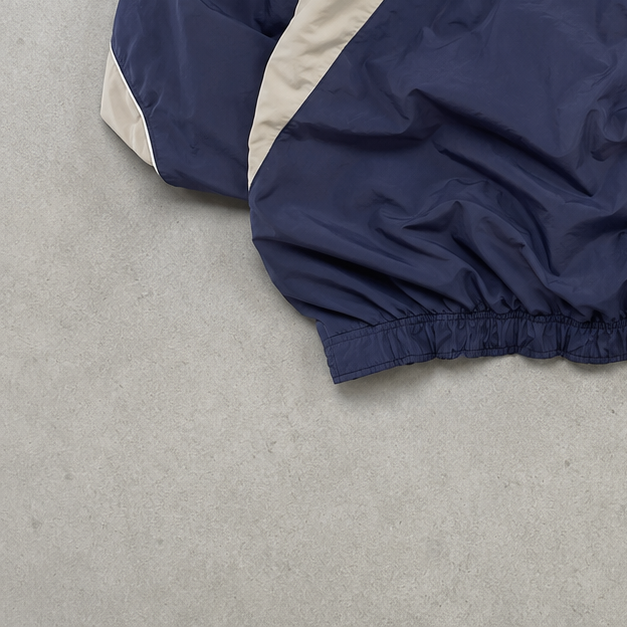 PSG 90s Y2K Nike Track Jacket Marineblau, Beige Limited (M)