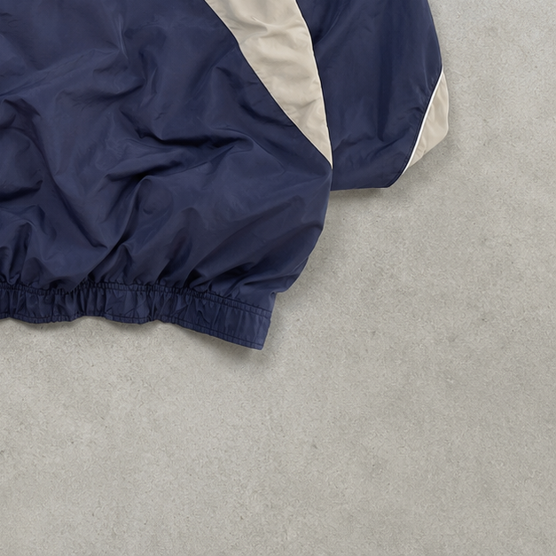 PSG 90s Y2K Nike Track Jacket Marineblau, Beige Limited (M)