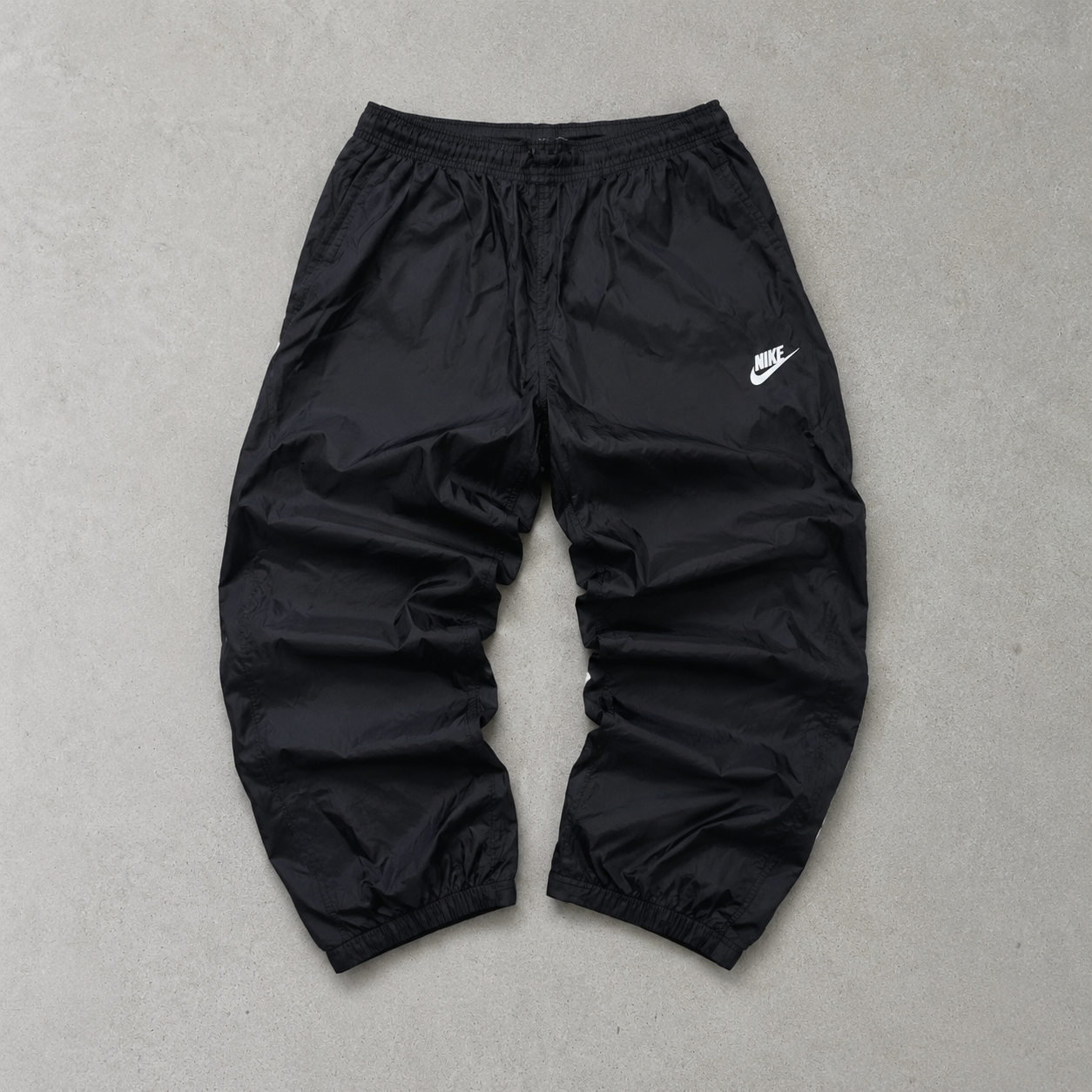 Y2K Nike Track Pants Schwarz, Weiß Limited (M)