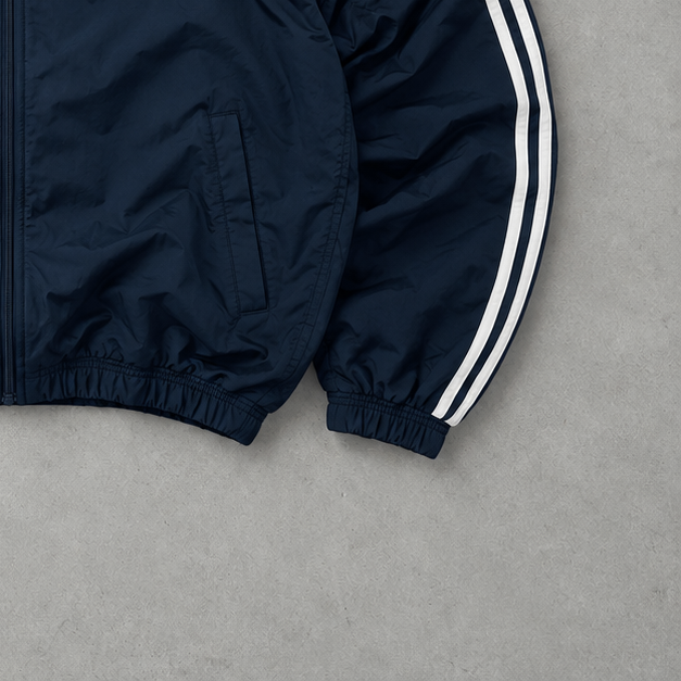 Veste de survêtement Adidas bleu marine rare (M)