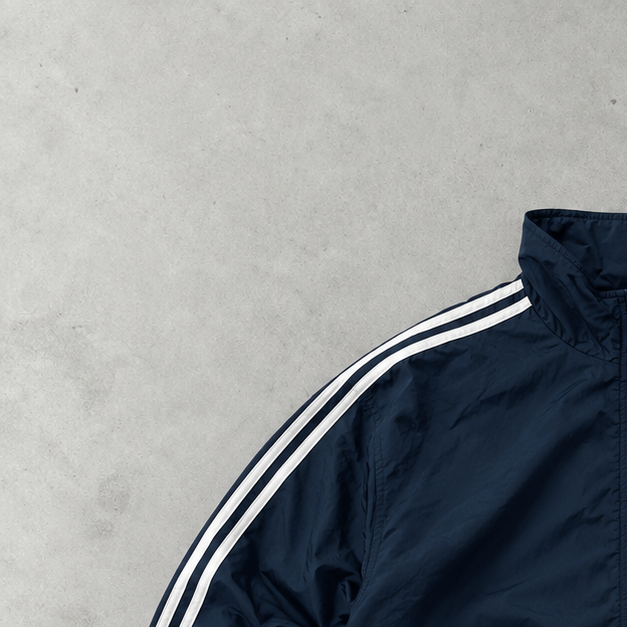 Veste de survêtement Adidas bleu marine rare (M)
