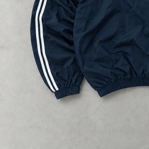 Veste de survêtement Adidas bleu marine rare (M)