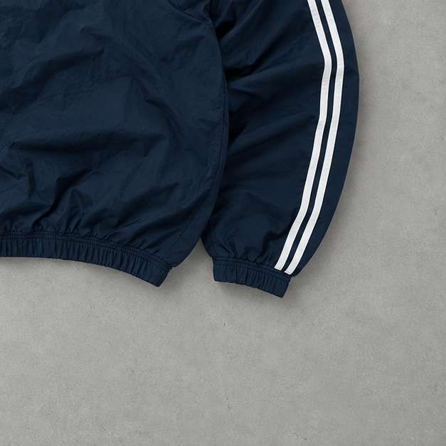 Veste de survêtement Adidas bleu marine rare (M)