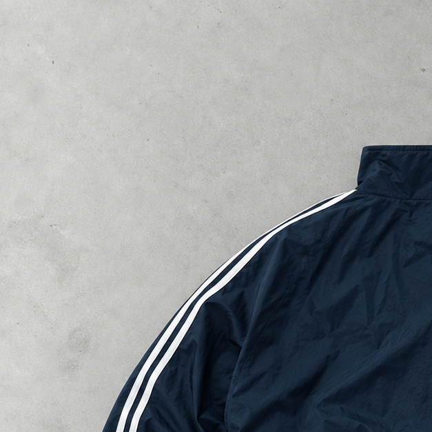 Veste de survêtement Adidas bleu marine rare (M)