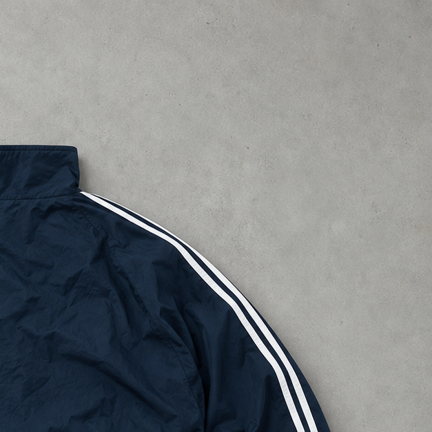 Veste de survêtement Adidas bleu marine rare (M)