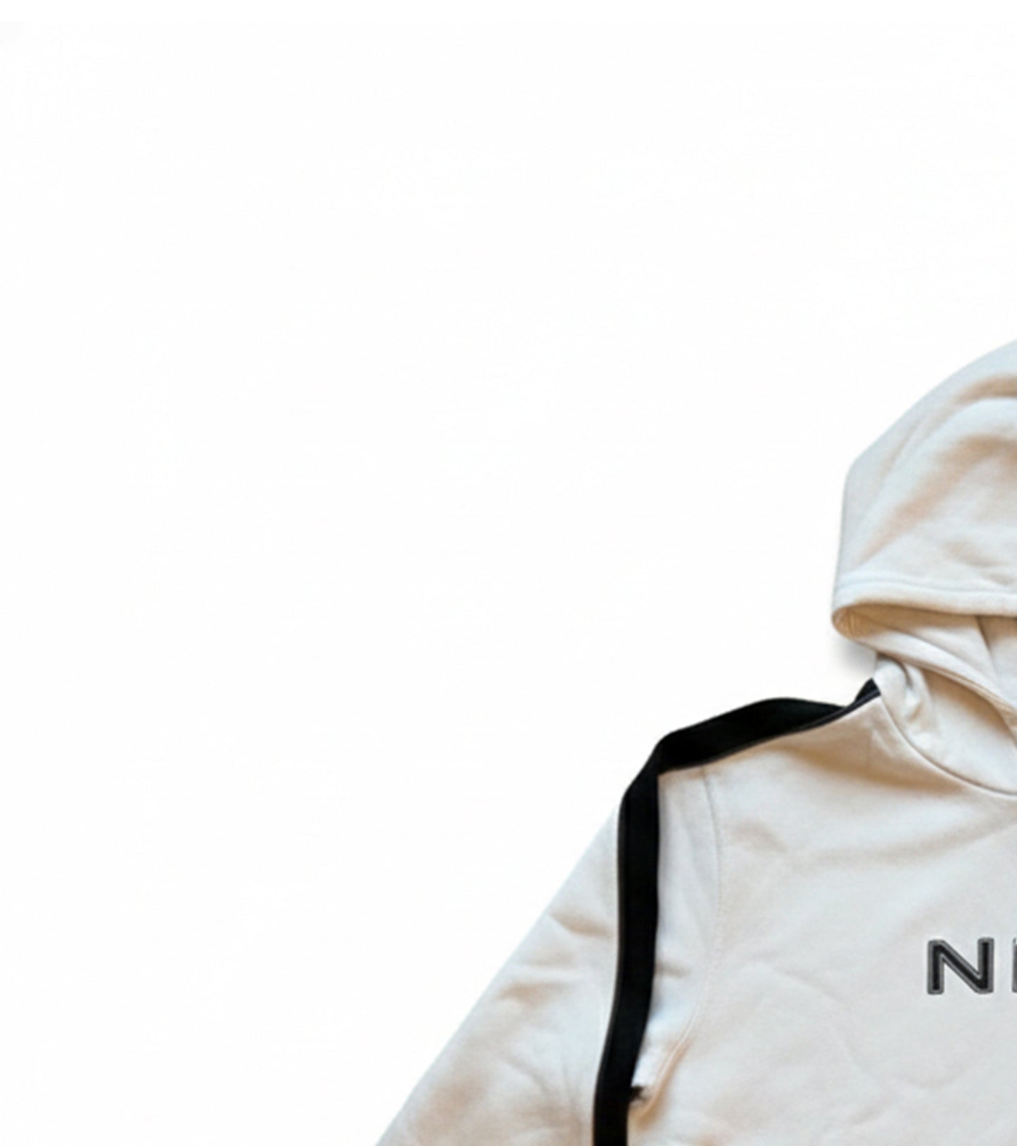 Nike White/Black Hoodie (XL)