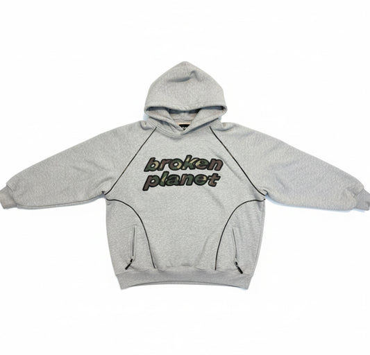 Broken Planet Grey/Silver Hoodie (M)